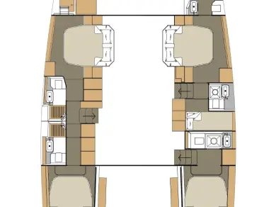 Bareboat Rental Catamaran Dufour with a boat licence