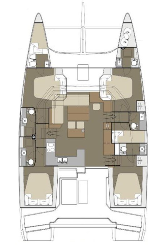 Catamaran rental in Primošten - Dufour Dufour Catamarans 48 Sail