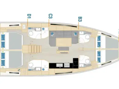 Bareboat Rental Sailboat Hanse with a boat licence
