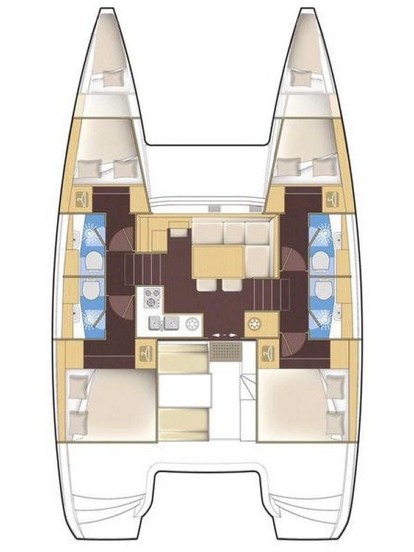 Catamaran rental with or without captain Lagoon Alimos