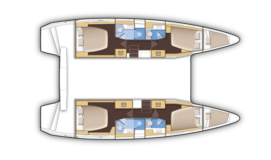 Bareboat Rental Catamaran Lagoon with a boat licence