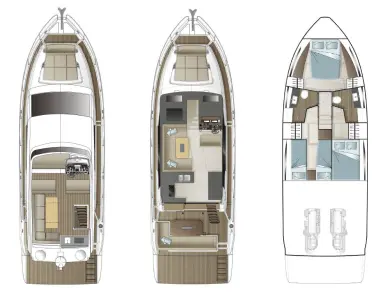 Bareboat Rental Luxury Yacht Sealine with a boat licence