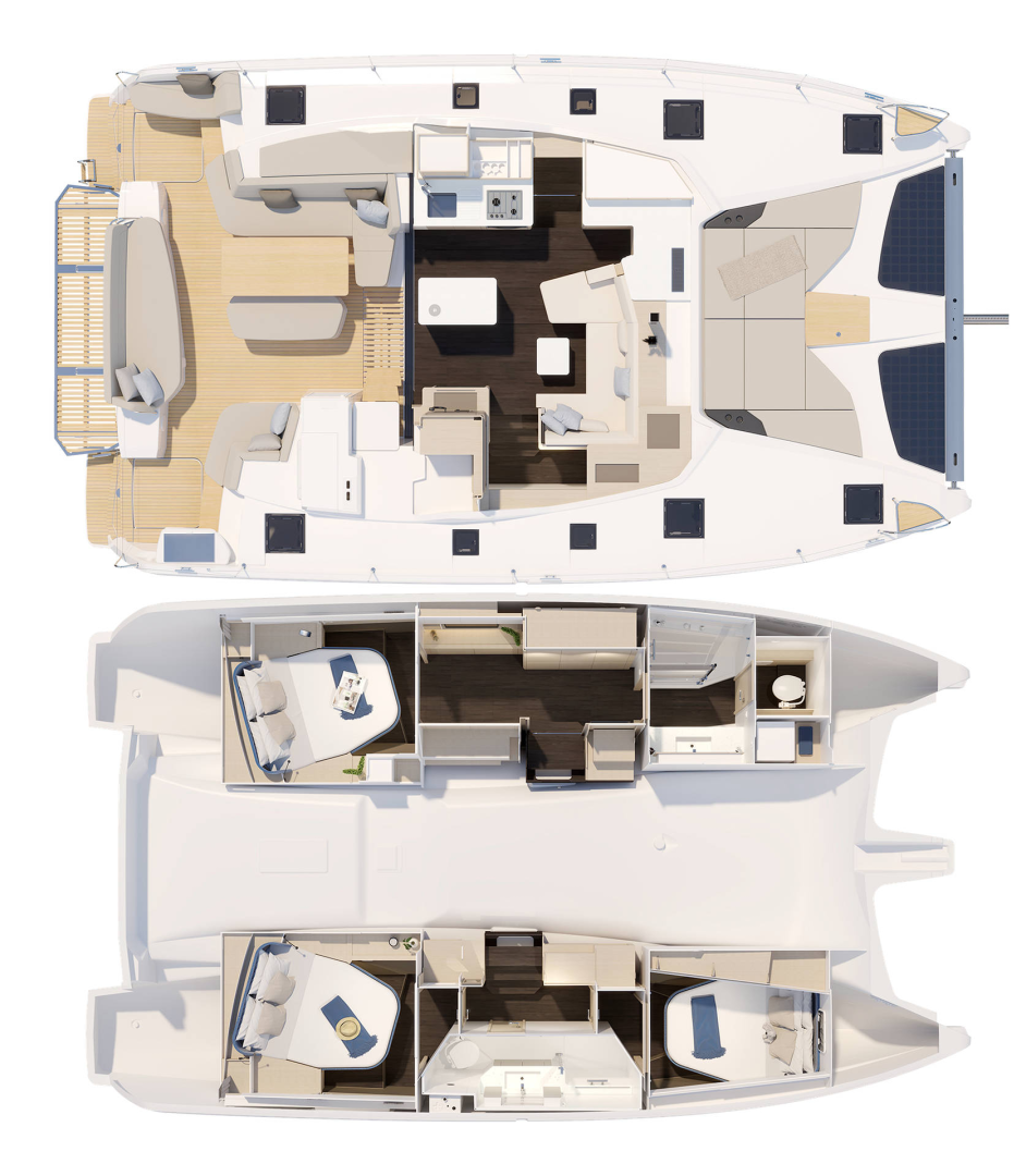 Catamaran rental with or without captain Fountaine Pajot Can Pastilla