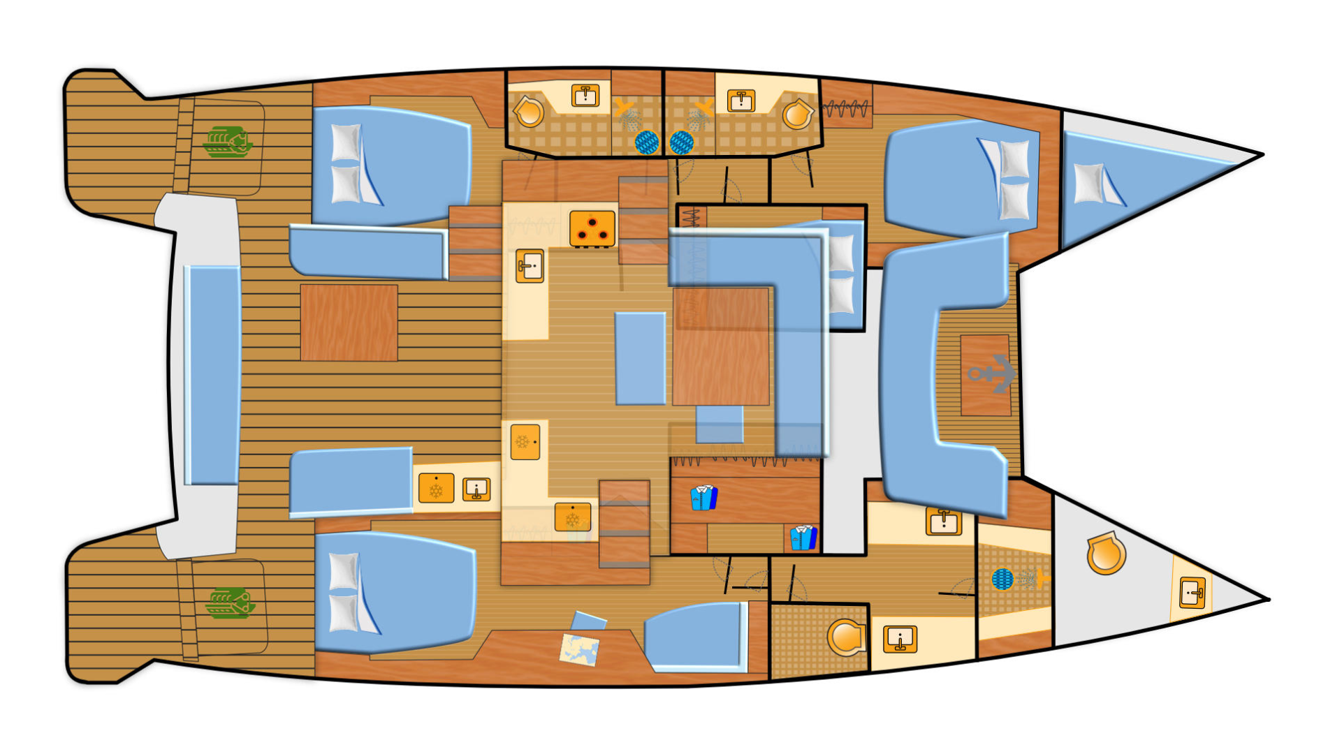 Catamaran rental with or without captain Lagoon Can Pastilla