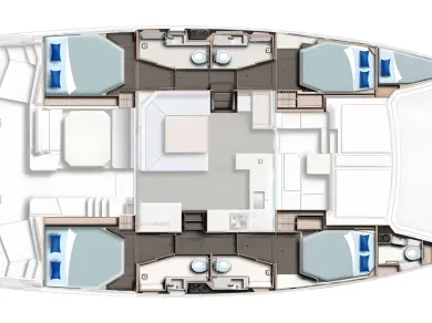 Bareboat Rental Catamaran Leopard Catamarans / Robertson & Caine with a boat licence