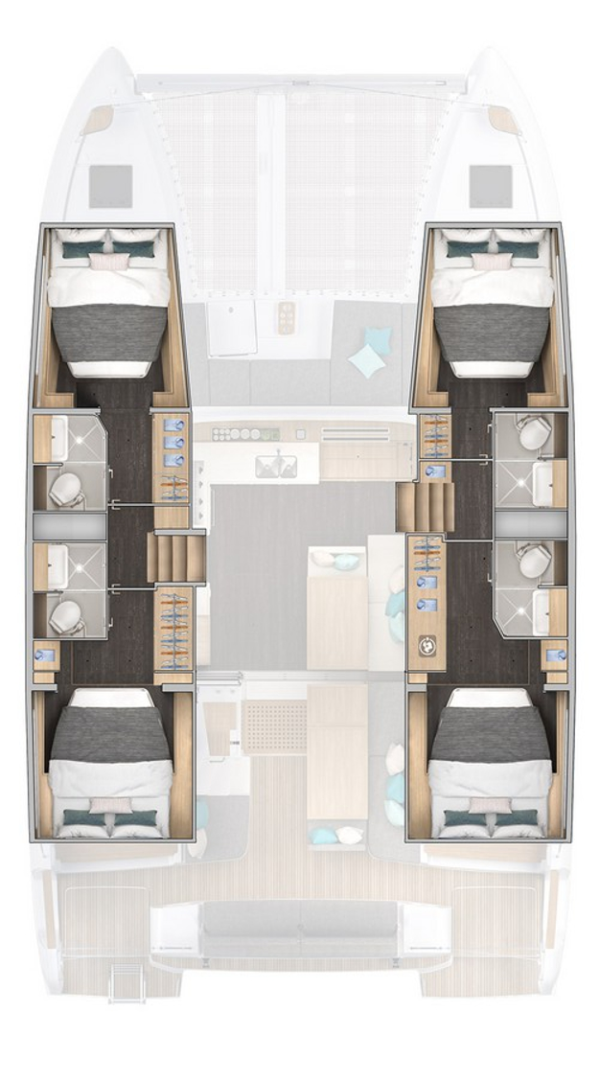 Yacht charter Benitses cheap Lagoon 43