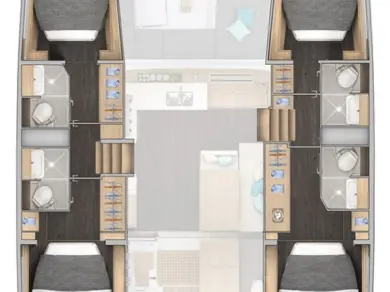 Yacht charter Benitses cheap Lagoon 43