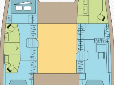 Bareboat Rental Catamaran Excess with a boat licence