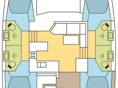 Catamaran rental in Gouvia - Fountaine Pajot Astrea 42