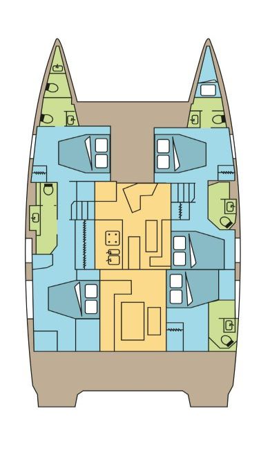 Fountaine Pajot Fountaine Pajot Aura 51 SMART ELECTRIC - 5 cab. charter bareboat or captained in  Pozzuoli