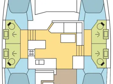 Bareboat Rental Catamaran Lagoon with a boat licence