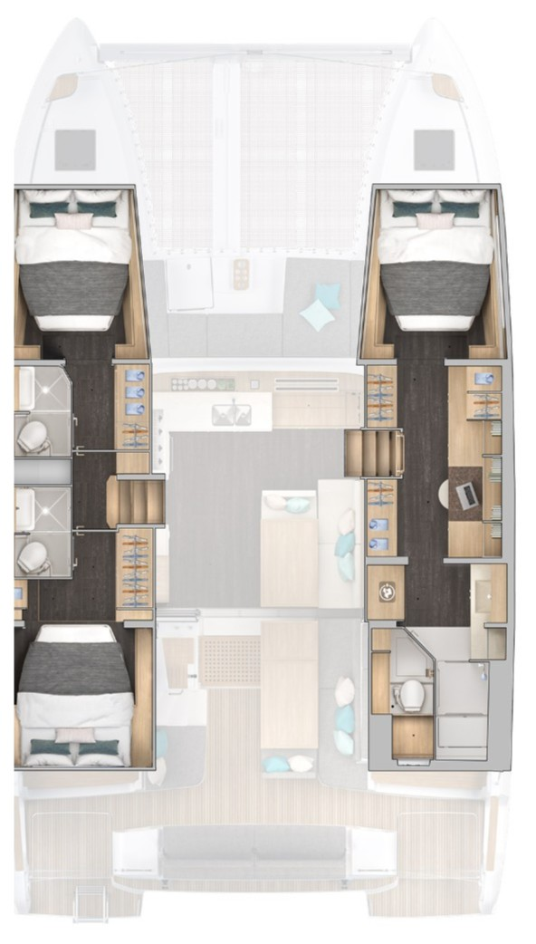 Yacht charter Parham Town cheap Lagoon 43