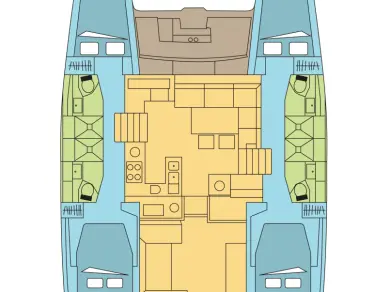 Catamaran rental with or without captain Lagoon Le Marin