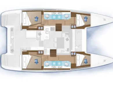 Lagoon Lagoon 40 charter bareboat or captained in  Kaštela