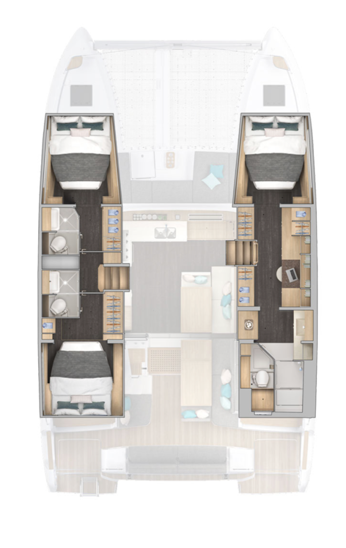 Yacht charter Kaštela cheap Lagoon 43 - 3 + 1 cab. OW