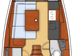 Bareboat Rental Sailboat Bénéteau with a boat licence