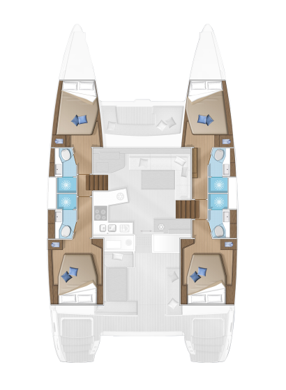 Catamaran rental with or without captain Lagoon Alimos