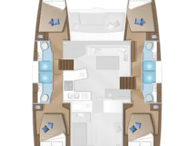 Catamaran rental with or without captain Lagoon Alimos