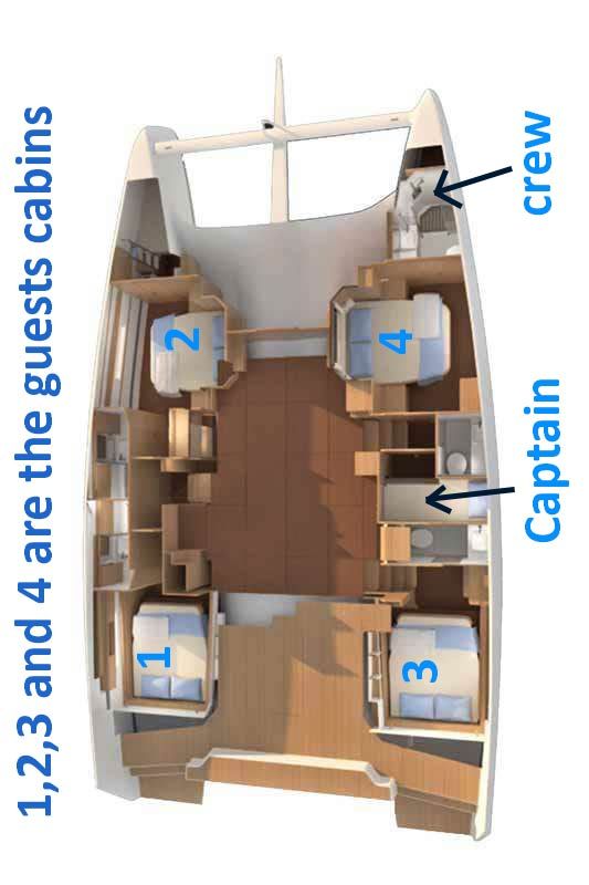 Catamaran rental in Capo d'Orlando - Dufour Dufour Catamarans 48 Sail