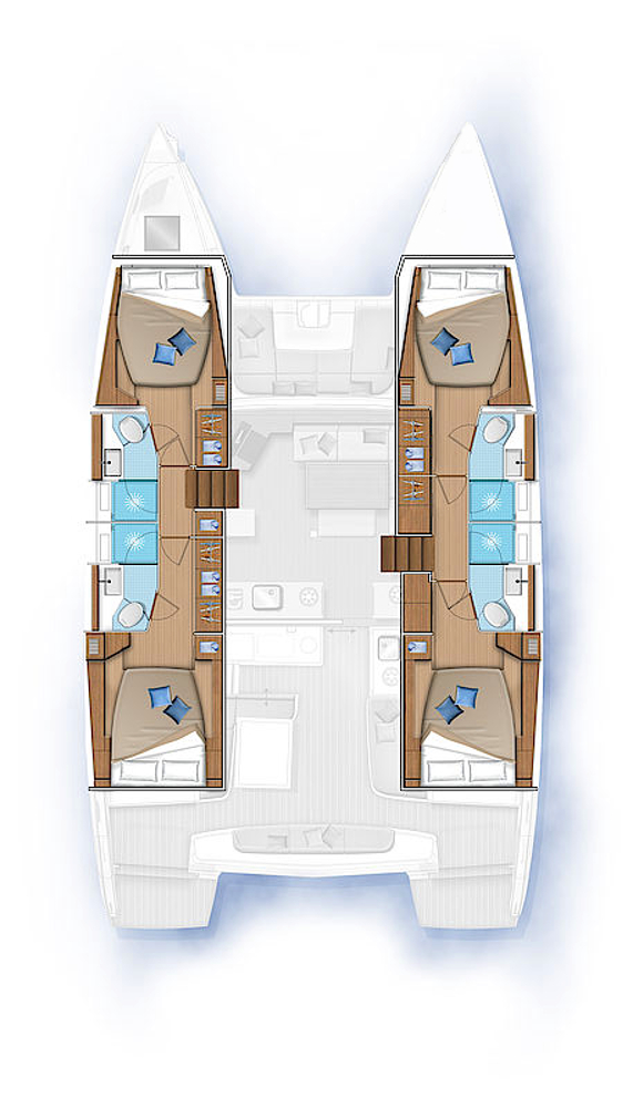 Catamaran rental in Sukošan - Lagoon Lagoon 46