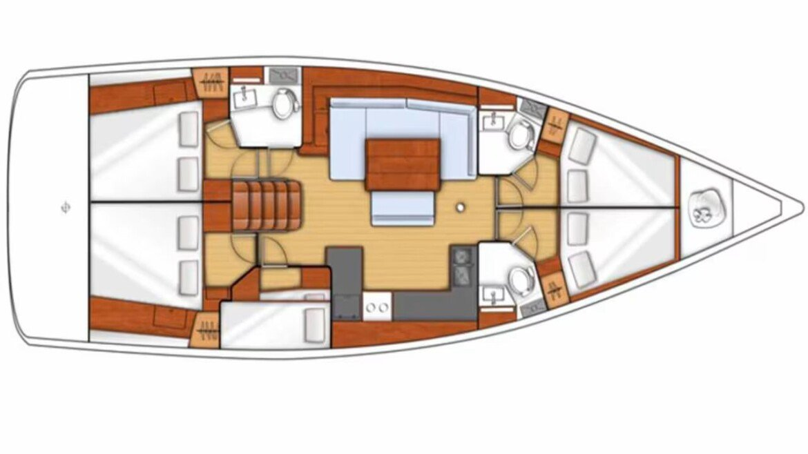 Sailboat rental with or without captain Bénéteau Ávdira