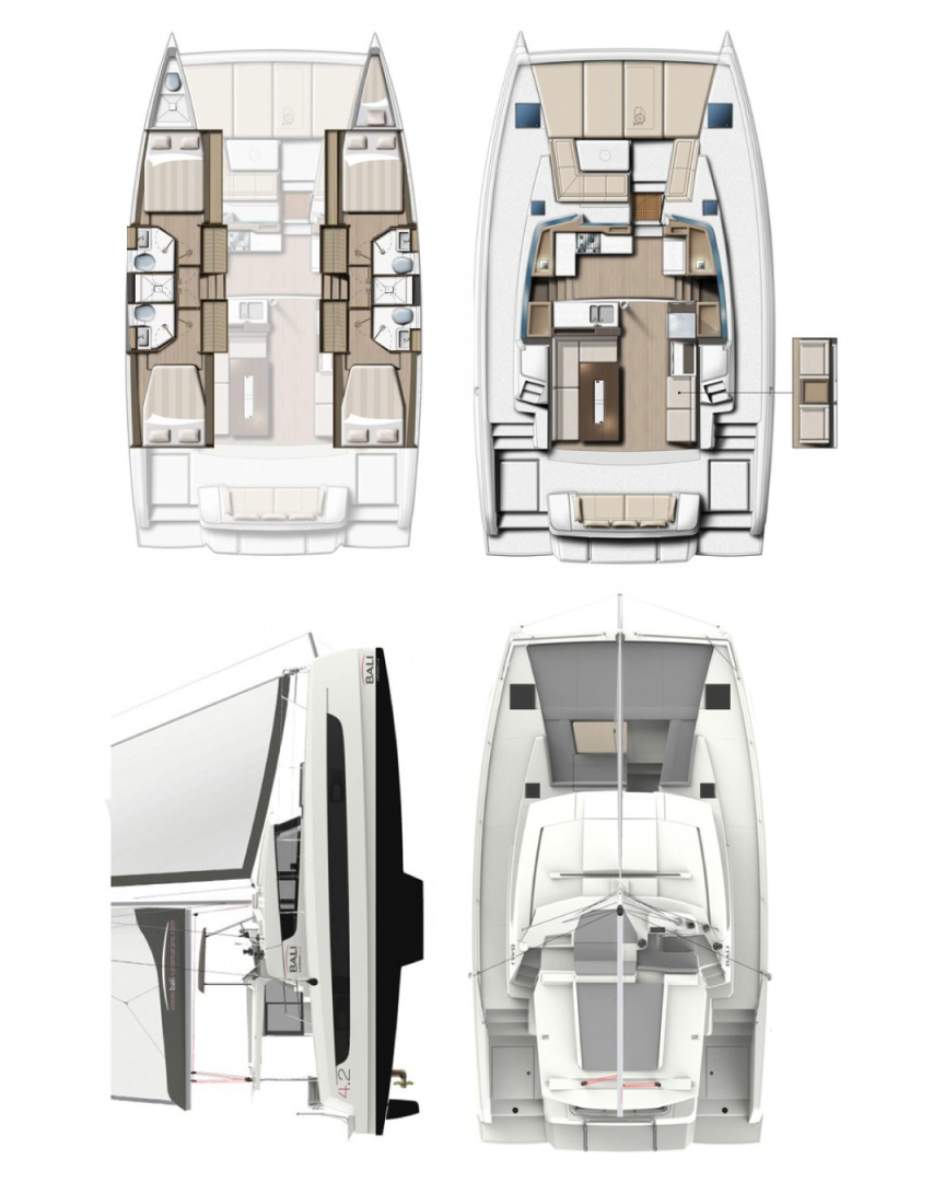Catamaran rental in Marmaris - Bali Bali 4.2