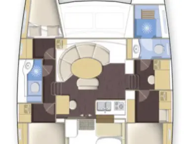 Bareboat Rental Catamaran Lagoon with a boat licence