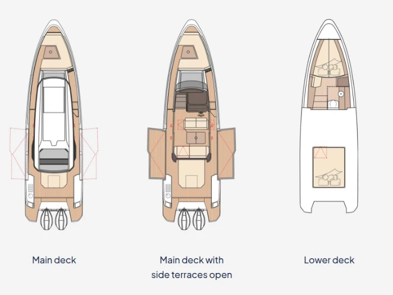 Boat rental Saxdor Saxdor 340 GTWA in Sukošan on Samboat