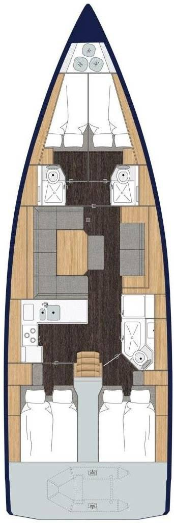 Sailboat rental with or without captain Bavaria Cala d'Or