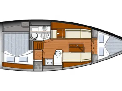 Yacht charter San Vincenzo cheap Sun Odyssey 33i