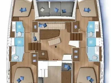 Lagoon Lagoon 42 charter bareboat or captained in  Préveza