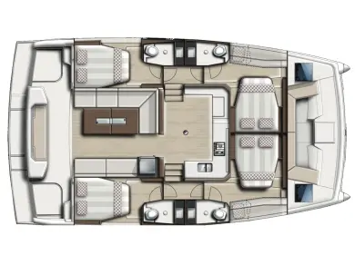 Yacht charter Göcek cheap Bali Catspace Voile