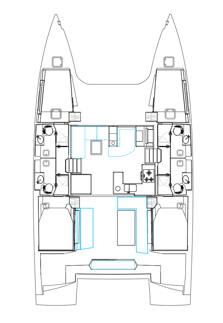 Bareboat Rental Catamaran Nautitech with a boat licence