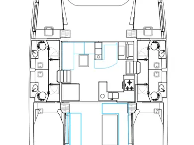 Bareboat Rental Catamaran Nautitech with a boat licence
