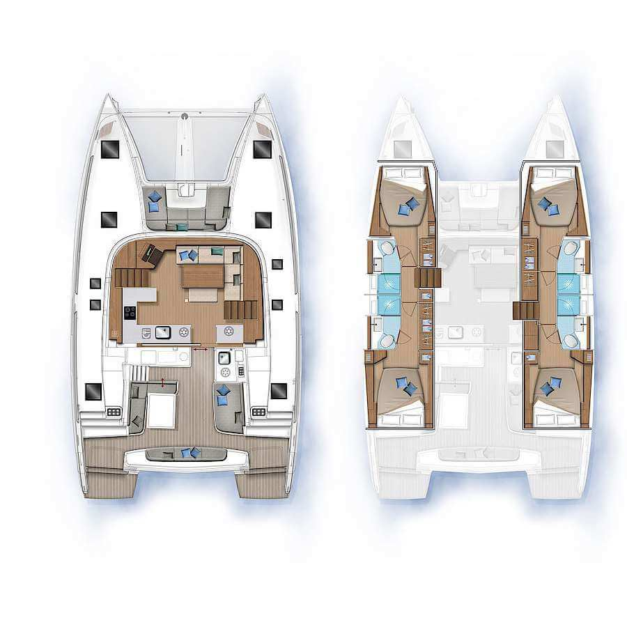 Lagoon Lagoon 46 charter bareboat or captained in  Fethiye