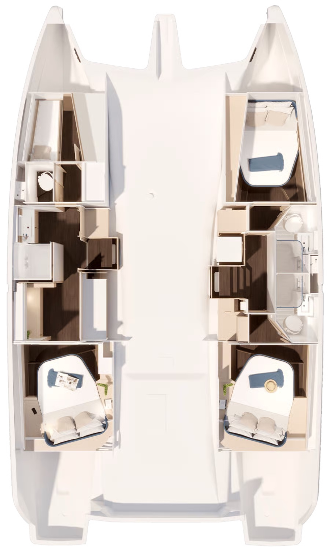 Catamaran rental in Saint-Raphaël - Fountaine Pajot Fountaine Pajot FP 44 Maestro - 3 cab.