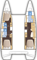Bareboat Rental Catamaran Lagoon with a boat licence
