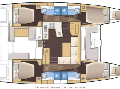 Yacht charter Parham Town cheap Lagoon 450