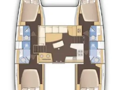 Bareboat Rental Catamaran Lagoon with a boat licence