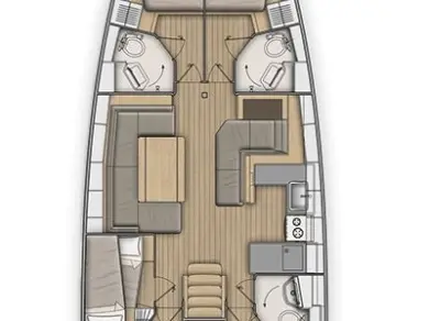 Yacht charter Capo d'Orlando cheap Oceanis 51.1