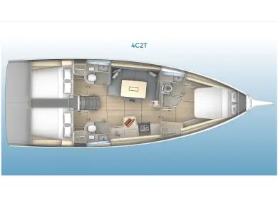 Yacht charter Cagliari cheap Dufour 41