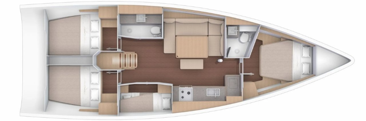 Sailboat rental with or without captain Dufour Palermo