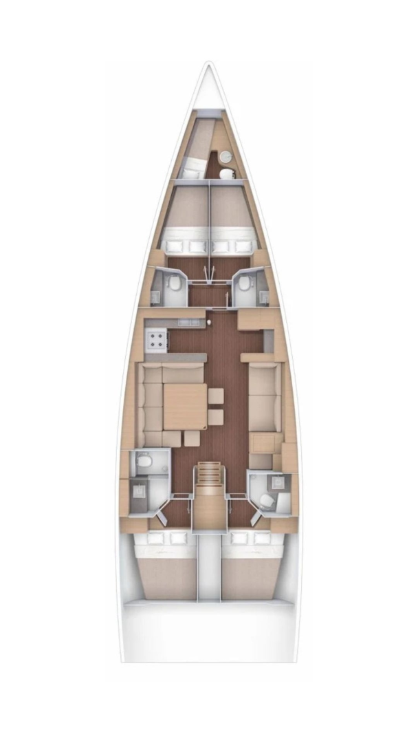 Sailboat rental with or without captain Dufour Capo d'Orlando