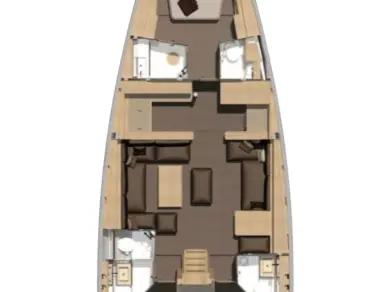 Bareboat Rental Sailboat Dufour with a boat licence