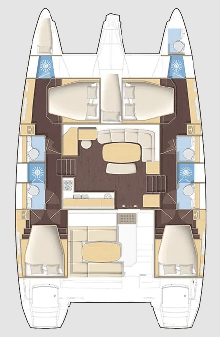 Lagoon Lagoon 420 charter bareboat or captained in  Deme of Volos