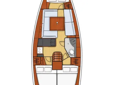 Bareboat Rental Sailboat Bénéteau with a boat licence