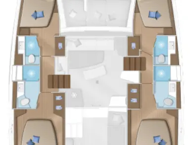 Bareboat Rental Catamaran Lagoon with a boat licence