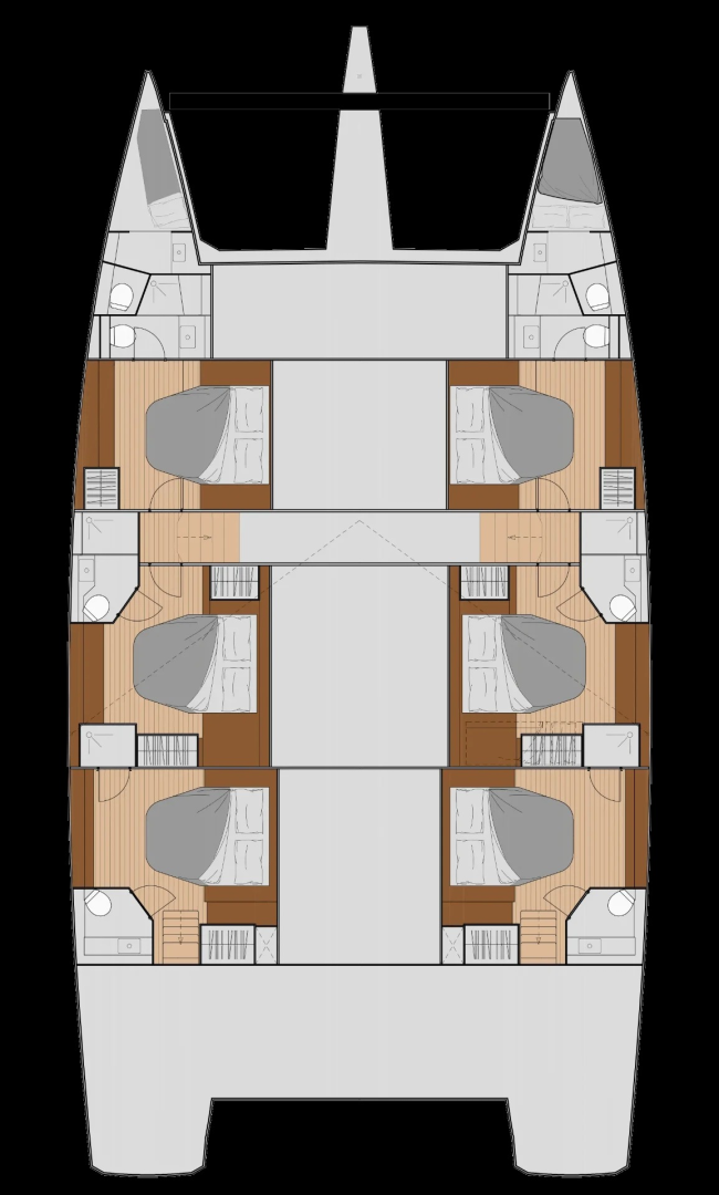 Fountaine Pajot Fountaine Pajot Samana 59 - 6 + 2 cab charter bareboat or captained in  Procida