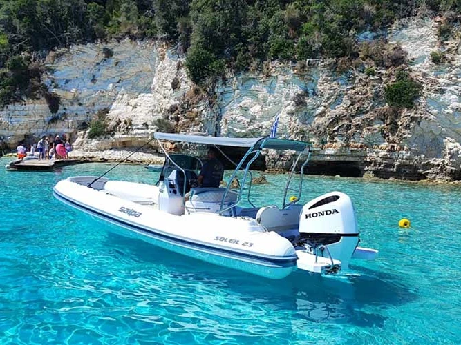 RIB rental with or without captain Salpa Corfu