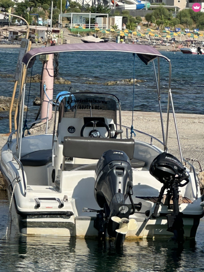 Bareboat Rental Motorboat Poseidon with a boat licence